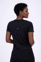 T-shirt Running Mulher Preto Nike Tempo
