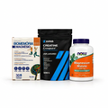 ELETRÓLITOS EM PÓ 250g + Creapure 500g + Malato de Magnesio 1000mg 180 comprimidos
