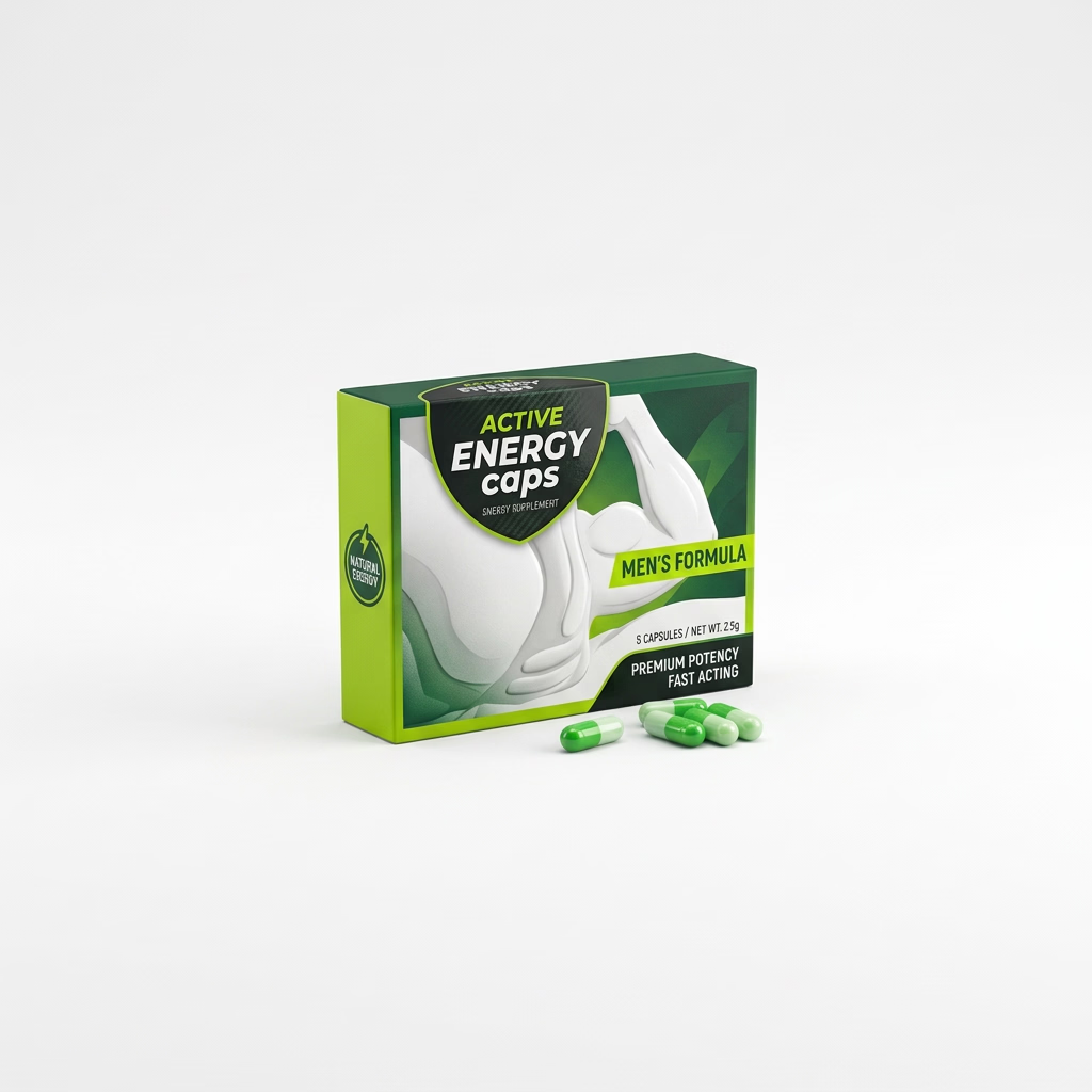 CÁPSULAS ESTIMULANTES ACTIVE ENERGY CAPS ERO PARA HOMEM 5 CÁPSULAS