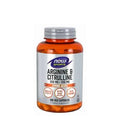 NOW Foods ARGININE & CITRULINE 500MG/250MG 120 CÁPSULAS VEGETAIS