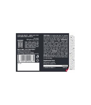 Scitec Nutrition CITRULINA MALATO 90 CÁPSULAS